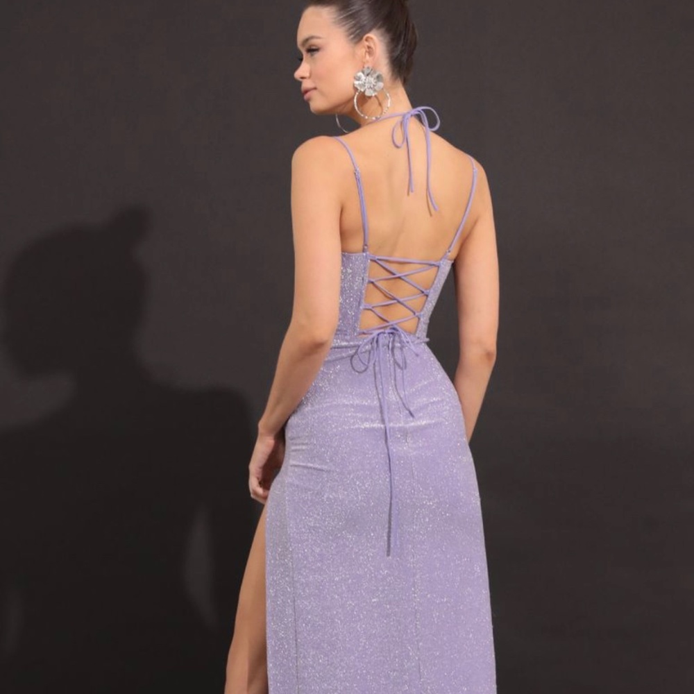 Purple Corset Maxi Dress